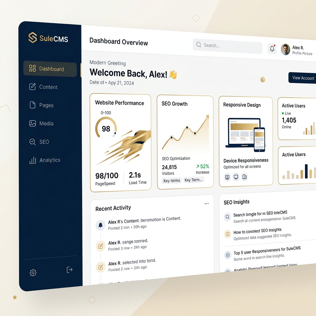 SuleCMS Dashboard